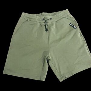 Rawgear Cotton Athletic Shorts Drawstring Waistband Mens Size XL olive green